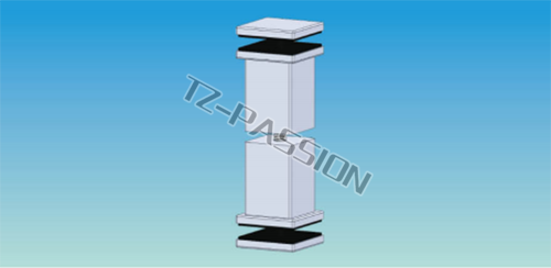 Point type curtain wall connection 2965-C