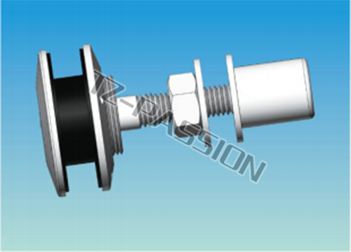 Point type curtain wall connection 2993-13A Movable flat head