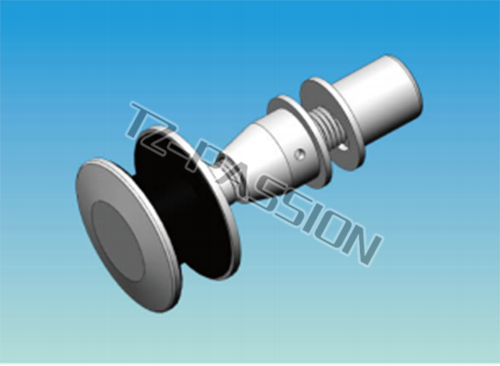 Point type curtain wall connection 2993-62 Movable flat head