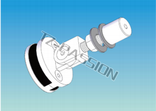 Point type curtain wall connection 2993-72 Movable flat head