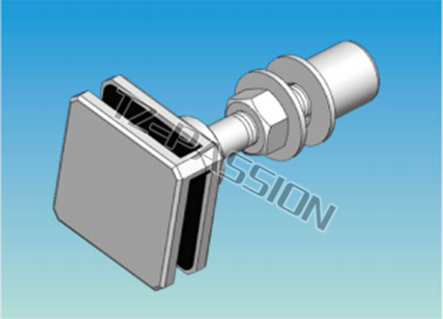 Point type curtain wall connection 2993-80 Movable flat head