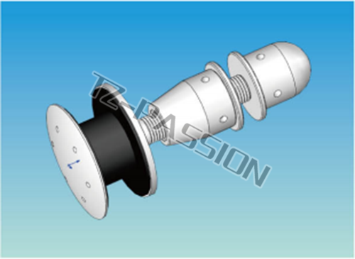 Point type curtain wall connection 2994-62 Movable round head