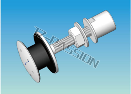Point type curtain wall connection 2994-63A Movable round head