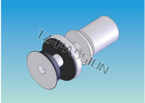 Point type curtain wall connection 2996-1 Fixed flat head