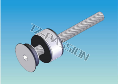 Point type curtain wall connection 2996-3 Fixed flat head