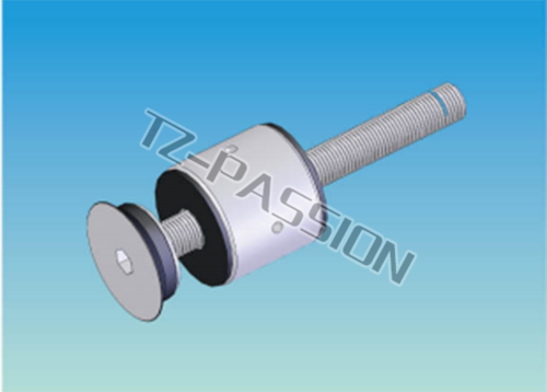 Point type curtain wall connection 2996-4 Fixed flat head