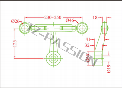 Connecting claw 2553