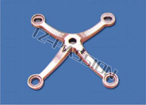 Point type curtain wall connecting claw mirror