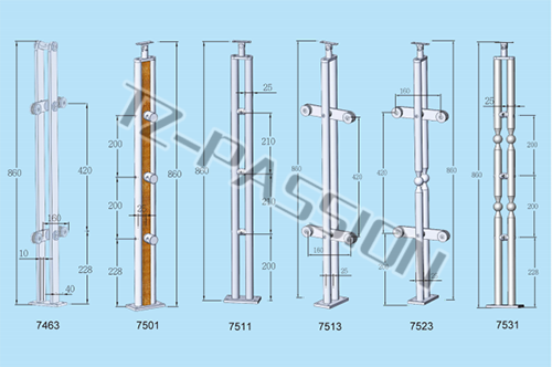 Stainless steel column 14