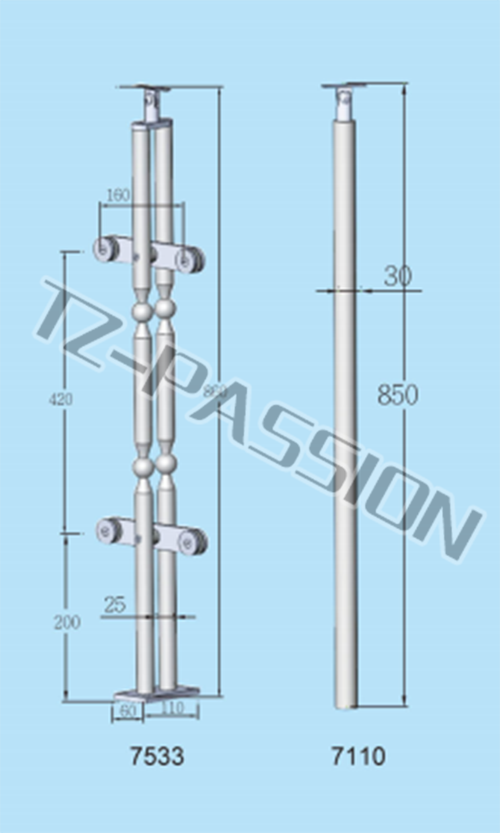 Stainless steel column 15